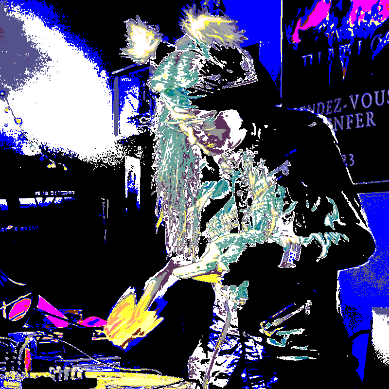 Hefka en concert avec sa Game Boy !