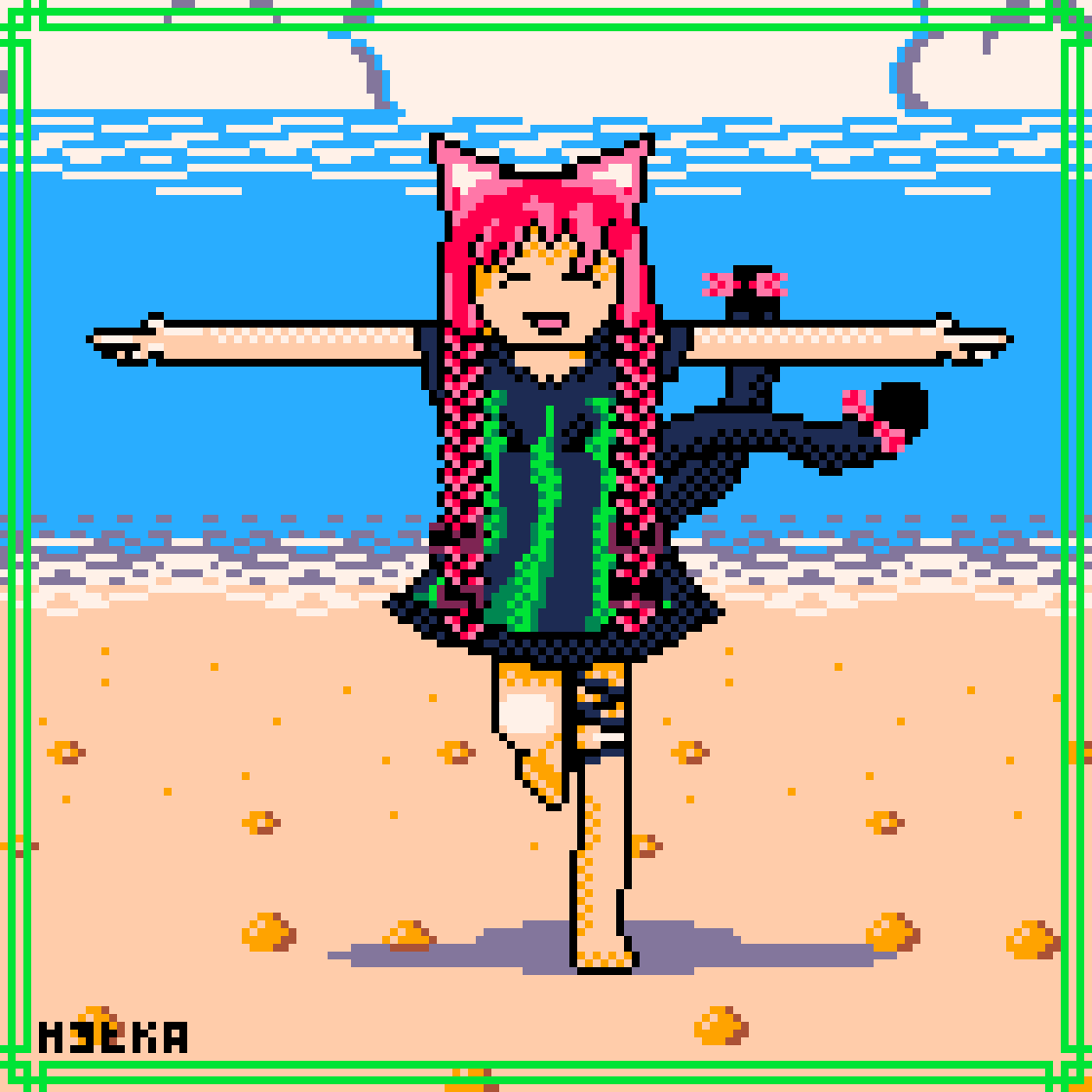 Rin Kaenbyou sur la plage