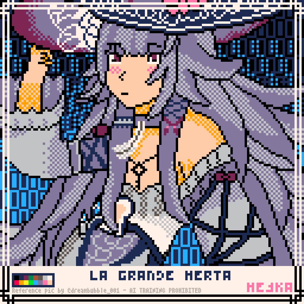 La Grande Herta en pixel art
