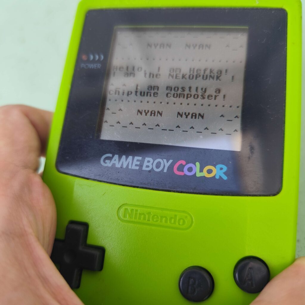 Ma musique sur Game Boy !