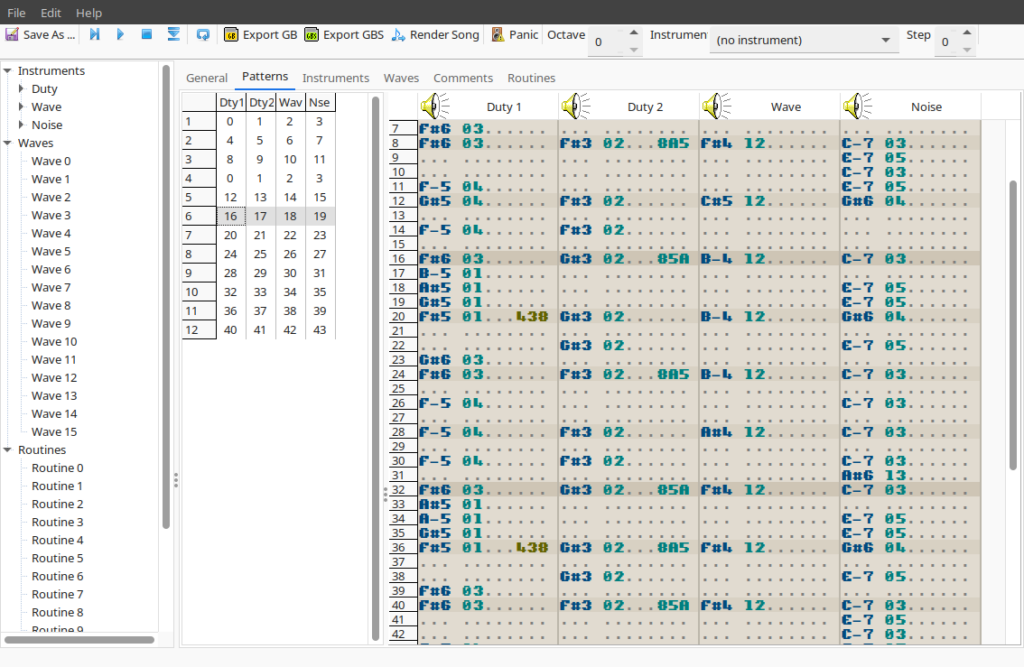 Le tracker de hUGEtracker